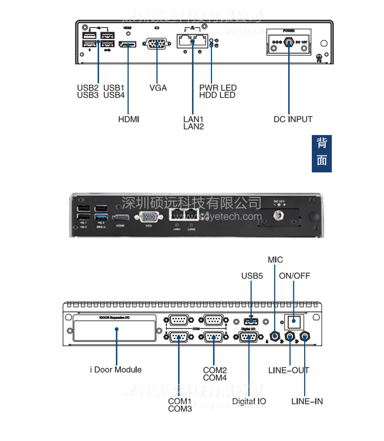 全新研華ARK-2230L Intel Celeron四核 模塊化無(wú)風(fēng)扇嵌入式工控機(jī)