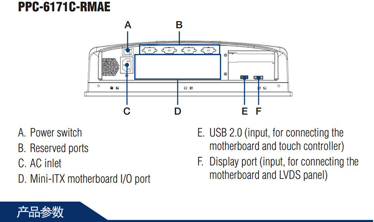 全新研華無風扇嵌入式工控機 多功能平板電腦 PPC-6171C