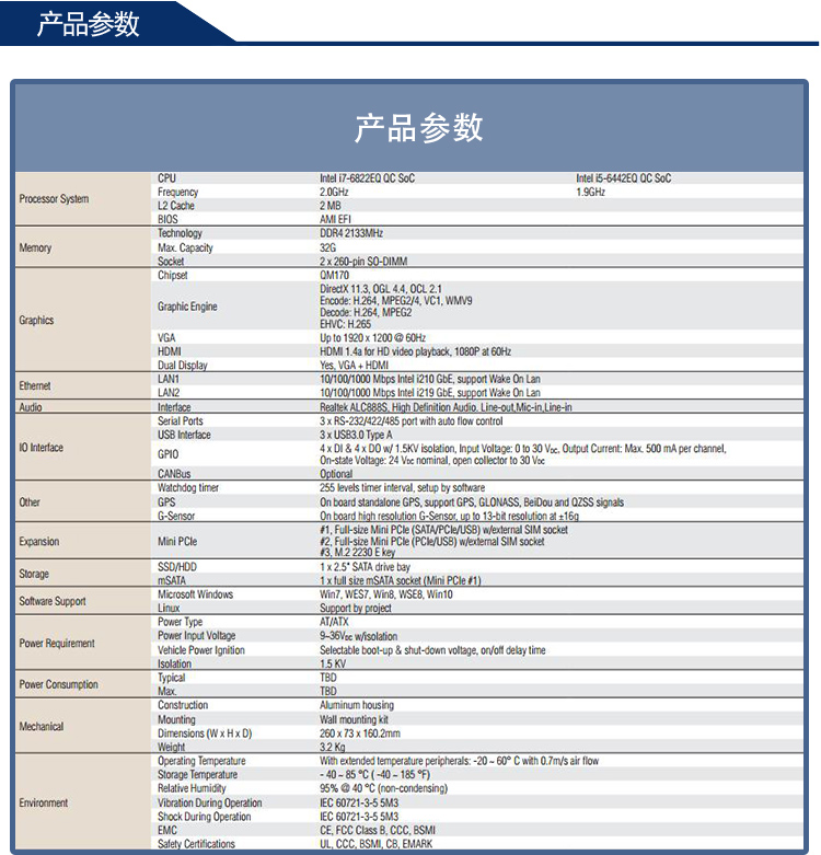 全新研華無(wú)風(fēng)扇嵌入式工控機(jī) 車載應(yīng)用 ARK-2250V