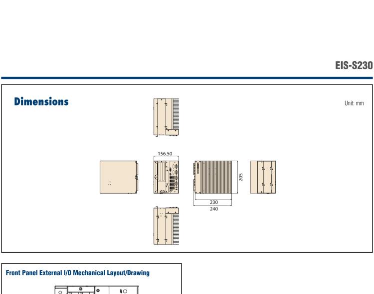 研華EIS-S230 研華 EIS-S230，邊緣計算系統(tǒng)服務(wù)器，支持Intel 第六代、第七代處理器，可選i3/i5/i7 Xeon CPU，DDR4 最高32GB，最多可支持4 x 2.5寸硬盤，具備豐富擴(kuò)展接口 4 x LAN，4 x COM，8 x USB，2 x PCIE。產(chǎn)品生命周期長，穩(wěn)定可靠。