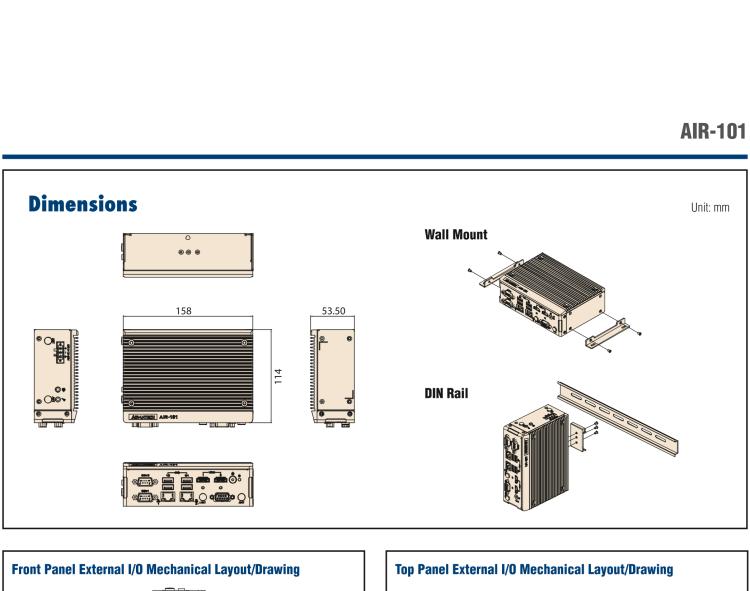 研華AIR-101 基于Intel Atom E3940處理器，AI計(jì)算平臺，內(nèi)置Myriad X VPU * 2