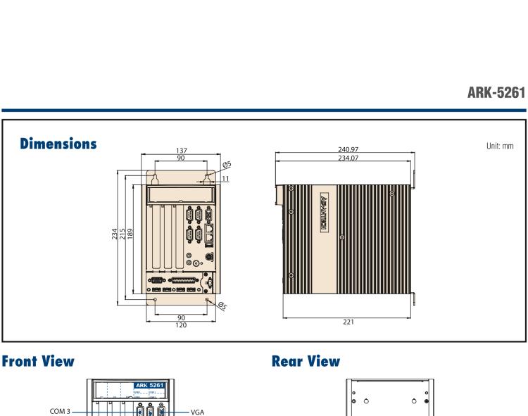 研華ARK-5261 ARK-5261 & ARK-5261I 無風(fēng)扇緊湊型嵌入式工控機