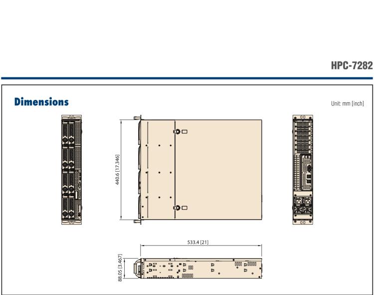 研華HPC-7282 2U 機(jī)架式機(jī)箱，適用于 Micro/ATX 服務(wù)器主板，支持8個2.5寸/3.5寸熱插拔硬盤，7個半高擴(kuò)展槽