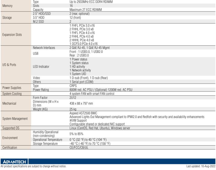 研華SKY-7260S3P 2U 高性能機(jī)架式服務(wù)器 搭載AMD EPYC? 7003 處理器