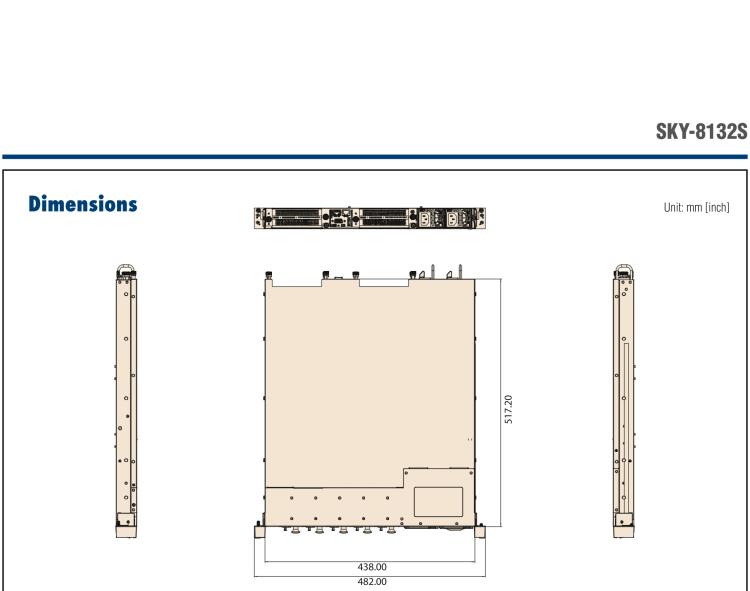 研華SKY-8132S Compact 1U Edge Server based on 3rd Gen Intel? Xeon? Scalable Processors