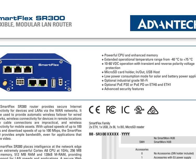 研華BB-SR30019120-SWH SmartFlex、開關(guān)、5E、USB、2I/O、SD、W、PD、W、SL、SWH