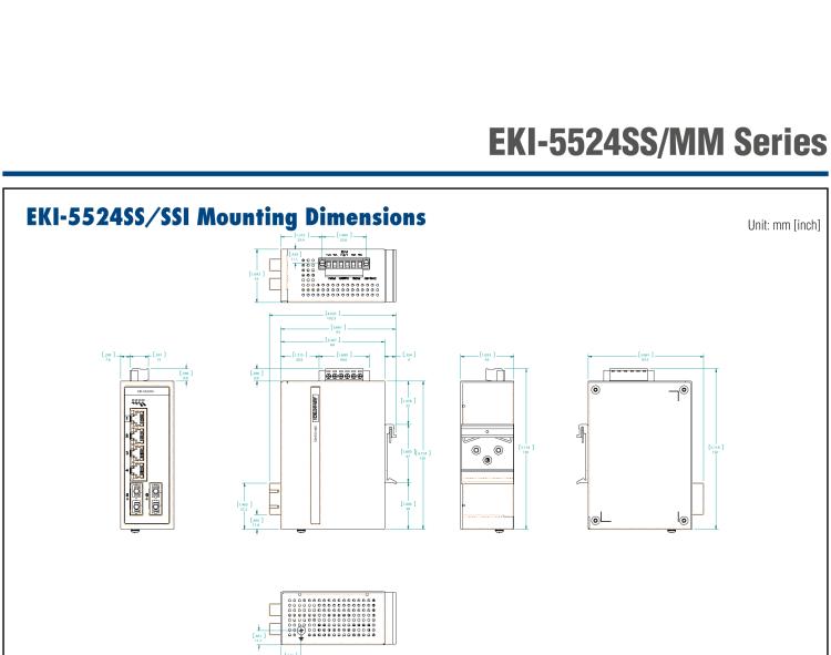 研華EKI-5524MMI 2光4電百兆ProView(組態(tài))系列工業(yè)以太網(wǎng)交換機(jī)(包含單模/多模、SC/ST接口)