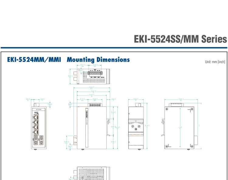 研華EKI-5524MMI 2光4電百兆ProView(組態(tài))系列工業(yè)以太網(wǎng)交換機(jī)(包含單模/多模、SC/ST接口)