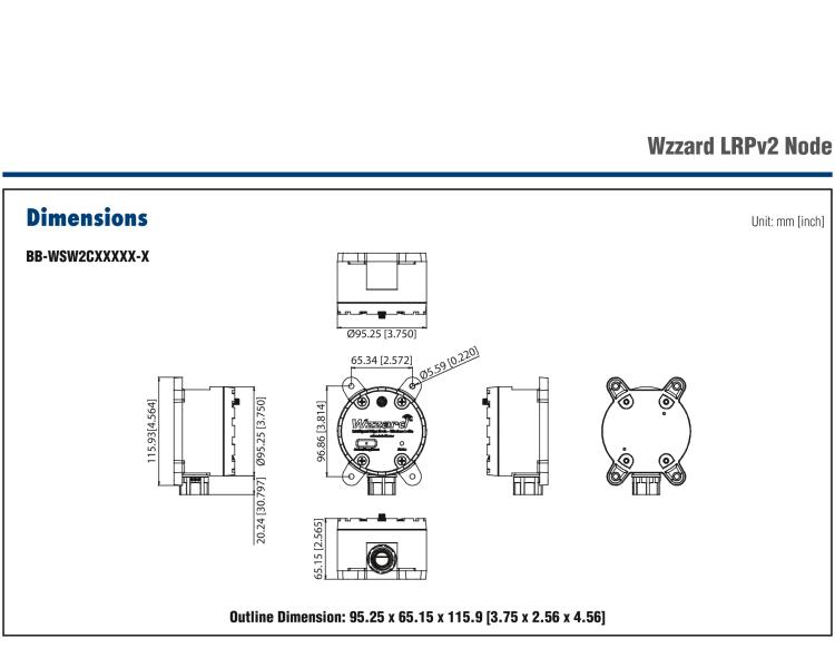 研華BB-WSW2C00015 LoRaWAN節(jié)點(diǎn)，支持RS485，外部天線