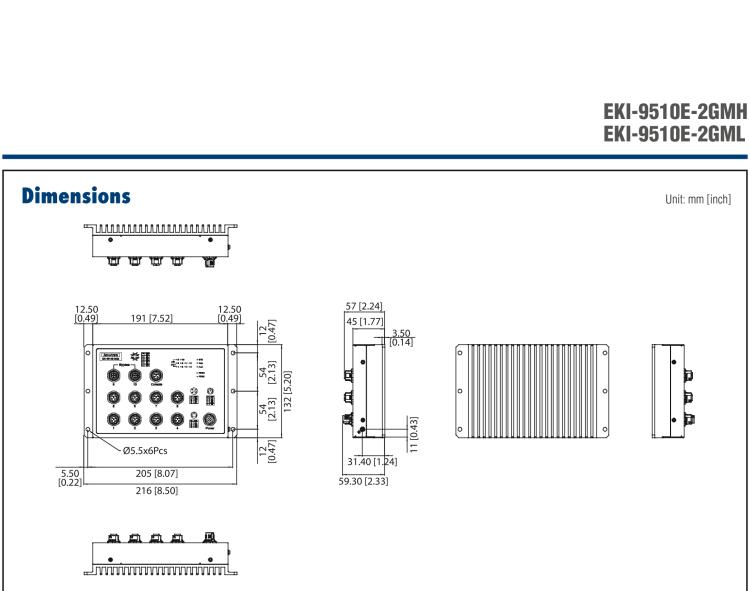 研華EKI-9510E-2GML 10個百兆M12端口網(wǎng)管型EN50155交換機(jī)， 支持24/48 VDC供電