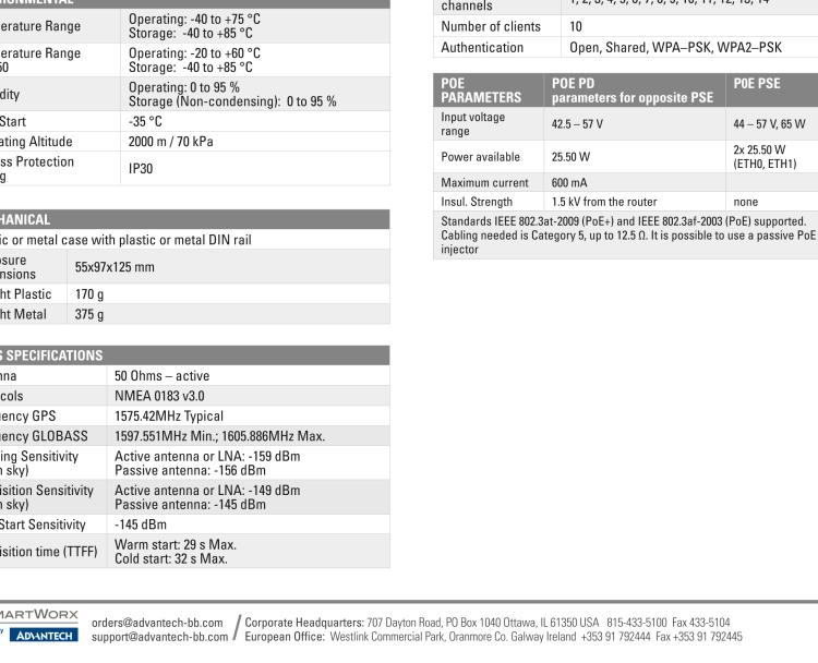 研華BB-SR30508120 SmartFlex, NAM, 5x Ethernet, PoE PSE, Metal, Without Accessories