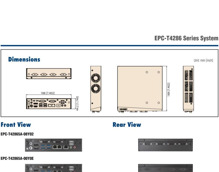 研華EPC-T4286 適配Intel? 第8/9代 Core? i 系列處理器，搭載H310芯片組。1U超薄高度，性能強(qiáng)勁。