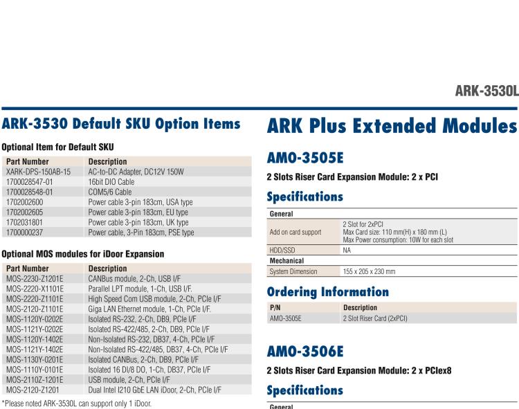 研華ARK-3530L Intel?Xeon? E3 / Core? i3/i5/i7 LGA1151 Modular Expansion Fanless Box PC