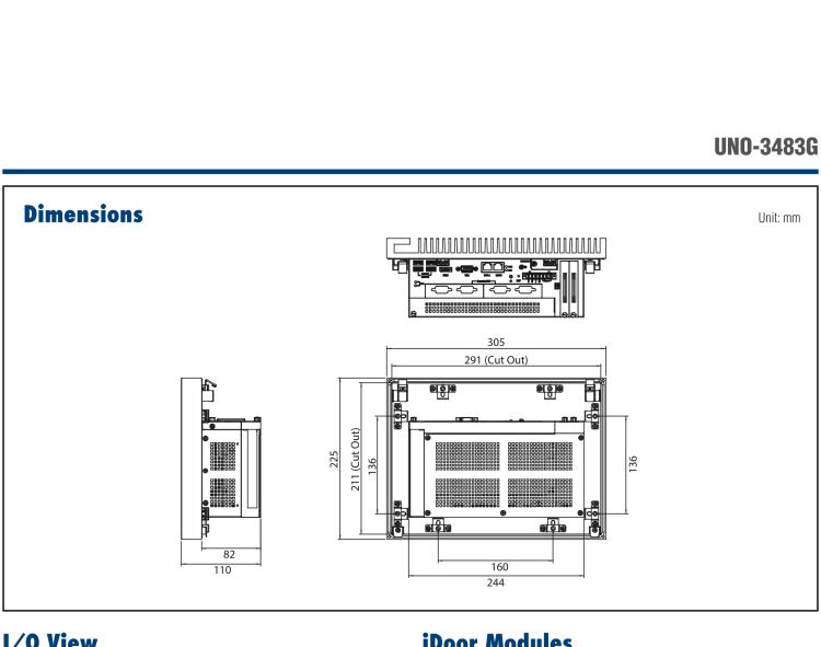 研華UNO-3483G 高效能嵌入式無風扇工業(yè)電腦，搭配 Intel? Core? i7 處理器，2 x GbE, 2 x mPCIe, HDMI/VGA