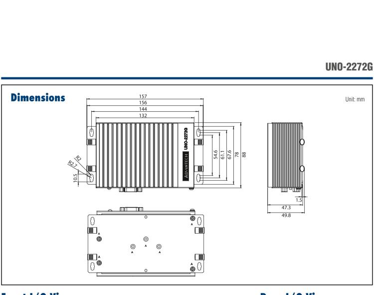 研華UNO-2272G 袖珍型嵌入式工控機(jī)，搭配Intel? Atom?處理器，1 x GbE, 2 x mPCIe, VGA/HDMI