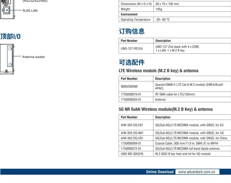 研華UNO-127 DIN導(dǎo)軌控制器，采用英特爾?Atom?x6413E 處理器