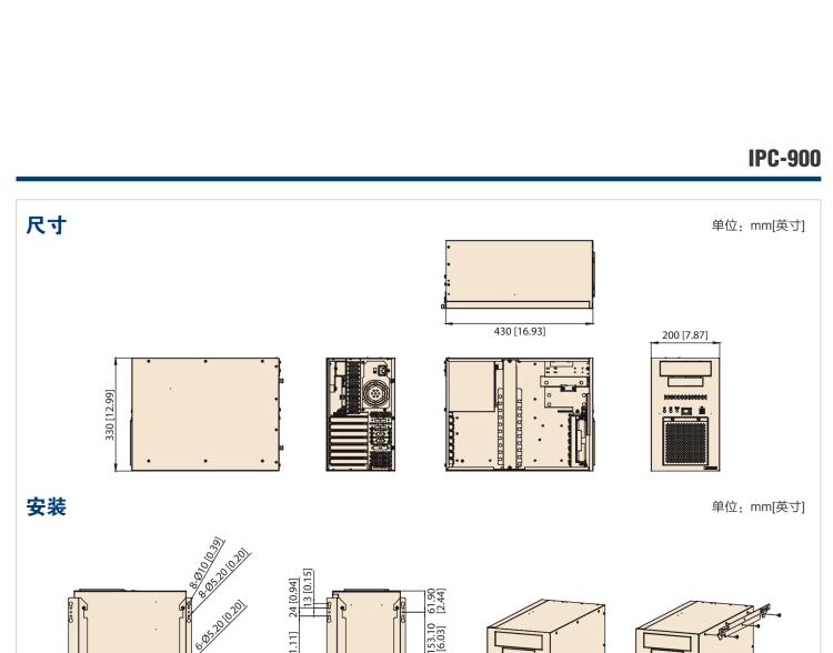 研華IPC-900 經(jīng)典款壁掛式機箱，支持ATX/uATX母板