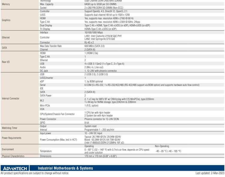 研華AIMB-233 板載Intel? 第8代 Core i 處理器。擁有Type C接口，滿足各類(lèi)擴(kuò)展需求。低功耗，超薄緊湊，無(wú)風(fēng)扇設(shè)計(jì)，支持寬溫寬壓，性能強(qiáng)勁。