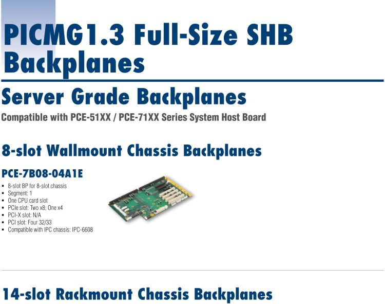 研華PCE-5B05 5-slot BP for 5-slot chassis