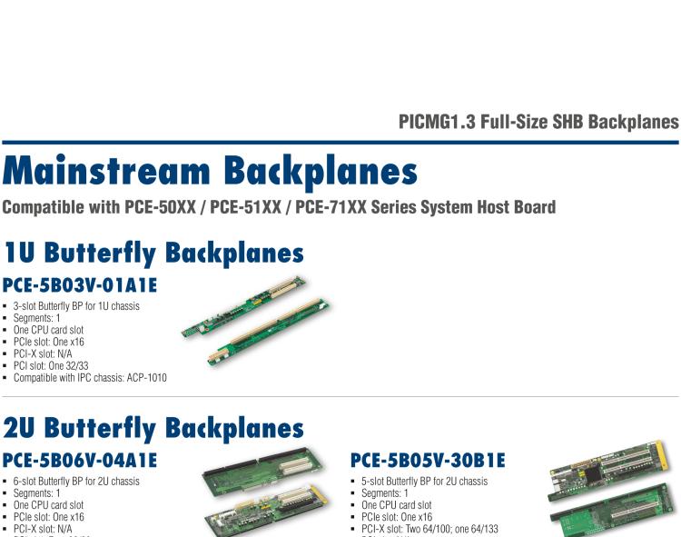 研華PCE-5B09 9-slot BP for 10-slot wall-mount/ 14-slot rack-mount chassis