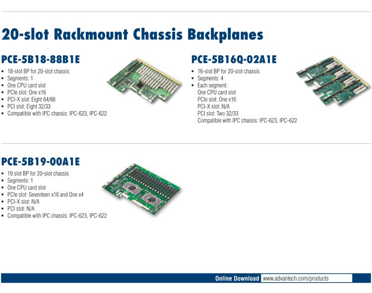 研華PCE-5B12 12-slot BP for 14-slot Chassis