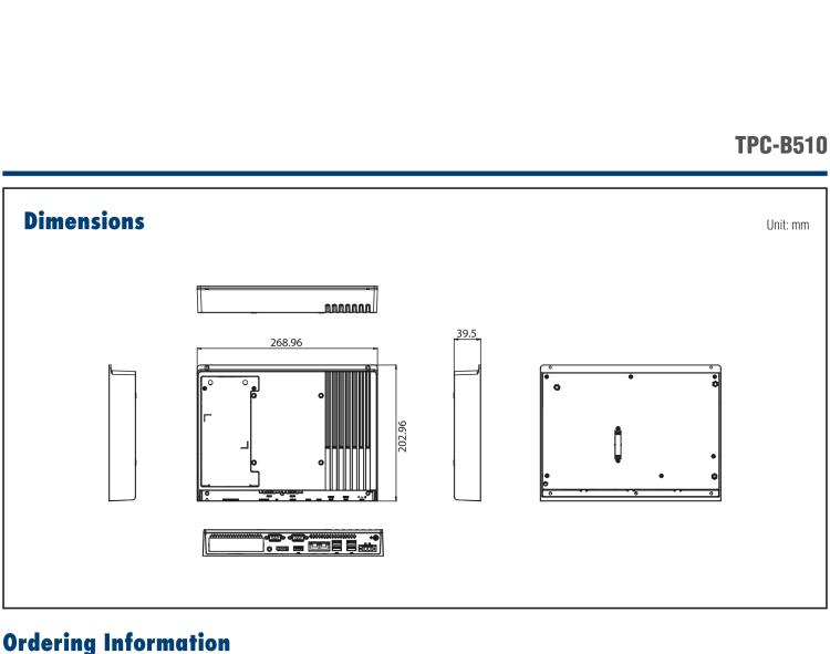 研華TPC-B510 8代Gen. Intel?Core?i3/i5/i7處理器的主機模組