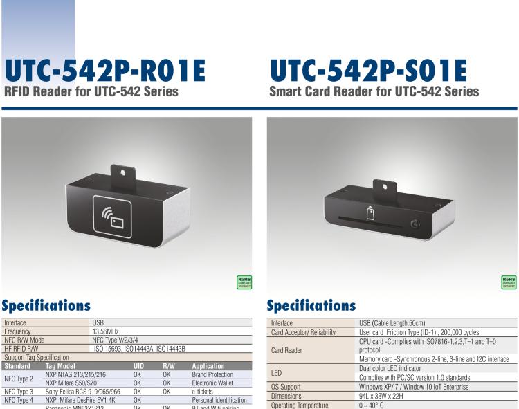 研華UTC-542P-R RFID Reader for UTC-542 Series