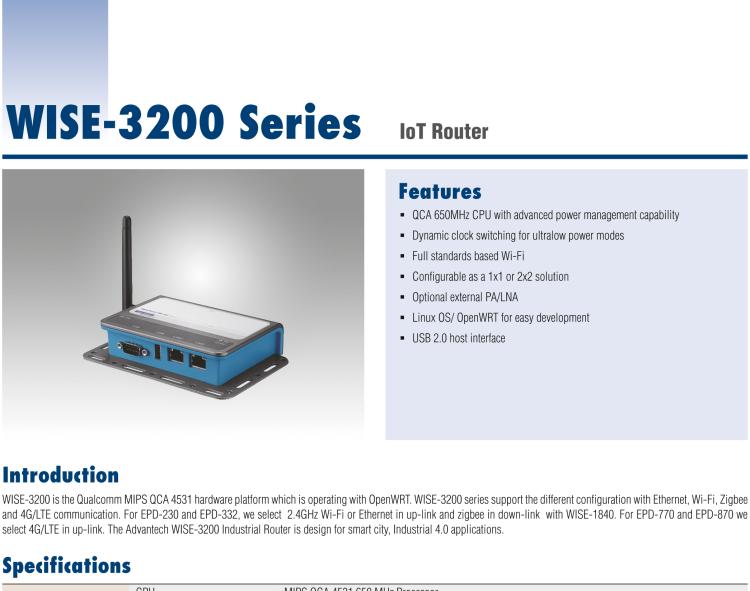 研華WISE-3270 研華EPD電子紙專用工業(yè)網(wǎng)關(guān)，以太網(wǎng)、 WIFI（AP）、4G/LTE，專為智能城市、工業(yè)4.2應(yīng)用而設(shè)計(jì)。