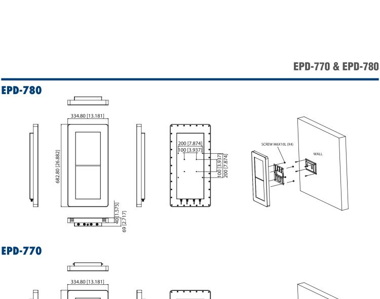 研華EPD-780 26" （13.3"x2 ）寸電子紙解決方案，USB接口，適合倉儲庫存，設(shè)備管理，辦公場所，智慧城市和零售等應(yīng)用。