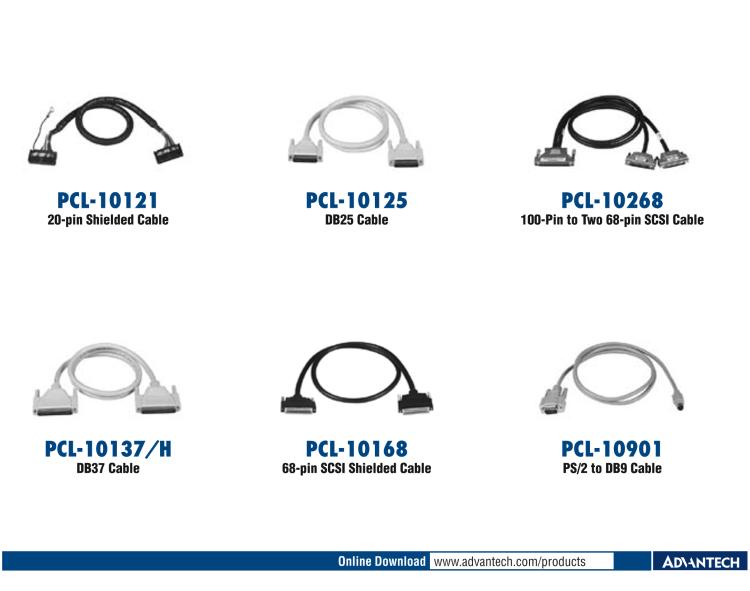 研華PCL-10251 100針到2根50針SCSI電纜， 1米